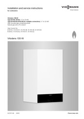 Viessmann Vitodens 100-W Installation And Service Instructions Manual