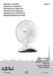 Gallet VEN 6 Instruction Manual