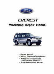 Ford RANGER WL3 2001 Workshop Repair Manual