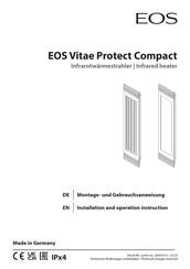 EOS 947293 Installation And Operation Instruction Manual