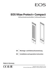 EOS 947298 Installation And Operation Instruction Manual