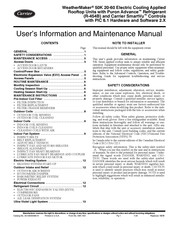 Carrier 50K User And Maintenance Manual