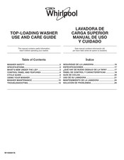 Whirlpool 4GWTW3000FW Use And Care Manual