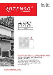 Rotenso AIRMI AIS/W/B/G/120X3o Installation & Owner's Manual