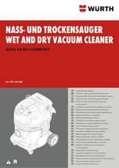 Würth ANTS 18-36 L COMPACT Translation Of The Original Operating Instructions