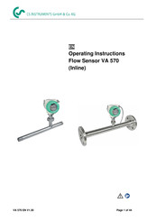 CS Instruments VA 570 Operating Instructions Manual