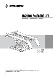 HESHBON HL-53X Operation & Maintenance Manual