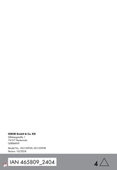 LIVARNO home HG12093B Operation And Safety Notes