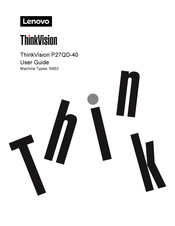 Lenovo ThinkVision P27QD-40 User Manual