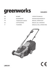 GreenWorks G24LM33 Operator's Manual