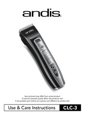 Andis CLC-3 Use & Care Instructions Manual
