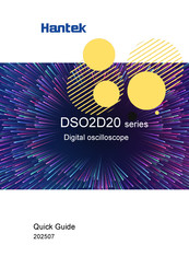 Hantek DSO2D20 Series Quick Manual