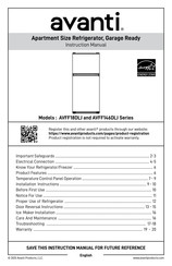 Avanti AVFF146DLJ Series Instruction Manual