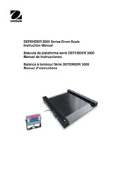 OHAUS Defender 3000 Series Instruction Manual