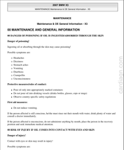 BMW 2007 X3 Maintenance Manual