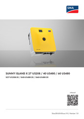 SMA SUNNY ISLAND X 27 US208 Quick Reference Manual