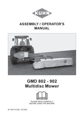 KUHN GMD 802 Assembly & Operators Manual
