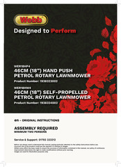 Webb WER18HW4 Original Instructions Manual