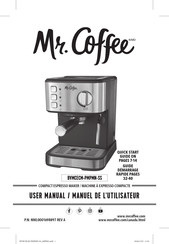 Mr. Coffee BVMCECM-PMPMN-SS Quick Start Manual