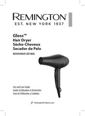 Remington D18A Use And Care Manual