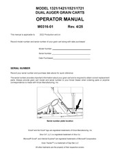 Kinze 1421 Operator's Manual