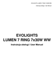 Evolights LUMEN 7 RING 7x30W WW User Manual
