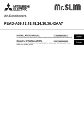 Mitsubishi Electric Mr. Slim PEAD-A18AA7 Installation Manual