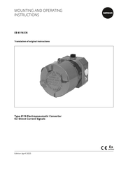 Samson 6116 Mounting And Operating Instructions