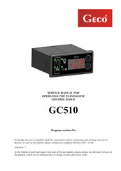 Geco GC510 Service Manual