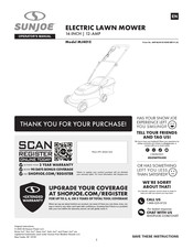 sunjoe MJ401E Operator's Manual