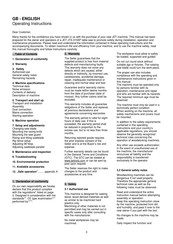 Jet JTS-315SP Operating Instructions Manual
