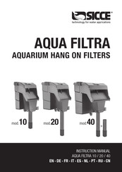 Sicce AQUA FILTRA 10 Instruction Manual