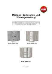 Weka Varberg Assembly, User And Maintenance Instructions