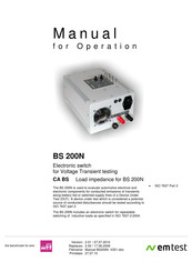 EM TEST BS 200N Manual For Operation