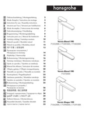 Hans Grohe Vernis Blend 190 71582 Series Instructions For Use/Assembly Instructions