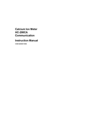 horiba HC-200CA Instruction Manual
