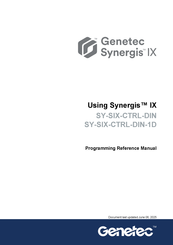 Genetec Synergis IX SY-SIX-CTRL-DIN Programming Reference Manual