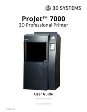 3D Systems ProJet 7000 User Manual