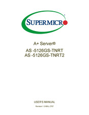 Supermicro A+ Server AS -5126GS-TNRT User Manual