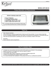 Kraus KHF200-30 Manual