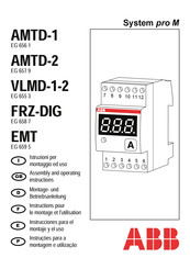 ABB System pro M FRZ-DIG Assembly And Operating Instructions Manual