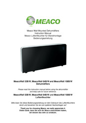 Meaco MeacoWall 53W Instruction Manual