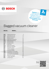 Bosch BGLS4 Series Instructions For Use Manual