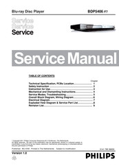 Philips BDP5406/F7 Service Manual