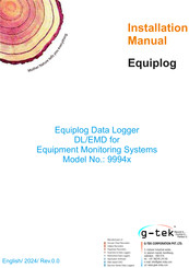 G-Tek Equiplog Installation Manual