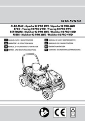 Oleo-Mac Apache 92 PRO 4WD Manual