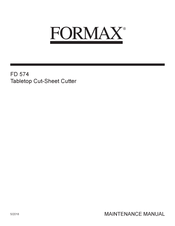 Formax FD 574 Maintenance Manual