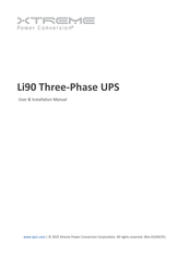 Xtreme Power Conversion Li90 User & Installation Manual