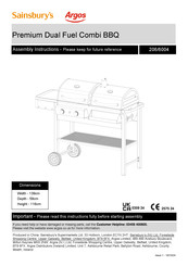 Argos Saisbury's 206/6004 Assembly Instructions Manual