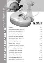 Ardo Calypso Instructions For Use Manual